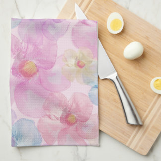 Pastel Petal Bloom Tea Towel