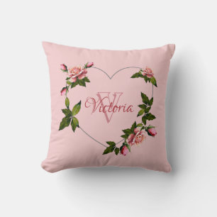 Pastel Petals: Blush Pink Floral Cushion