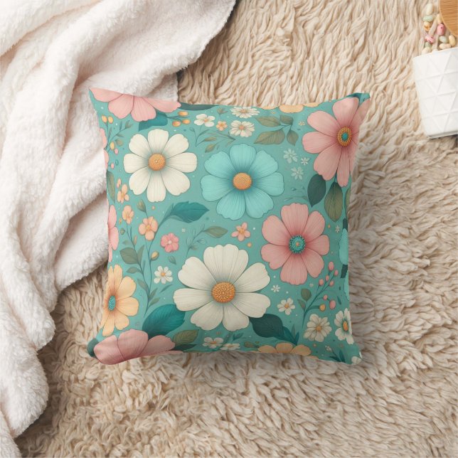 Pastel Petals Cushion (Blanket)