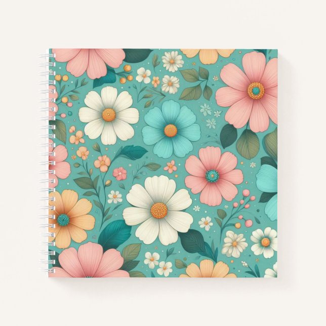 Pastel Petals Notebook (Front)