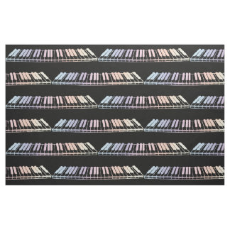 Pastel Piano Keys Fabric