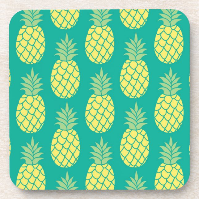 Pastel Pineapples Coaster (Front)
