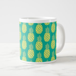 Pastel Pineapples Large Coffee Mug