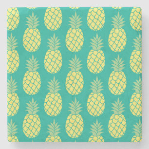Pastel Pineapples Stone Coaster