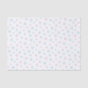 Pastel Pink and Blue Dots Tissue Paper