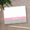 Pastel Pink and Grey Chevrons Custom Name