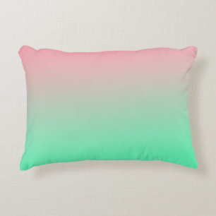 Pastel pink and pale green should always be seen decorative cushion
