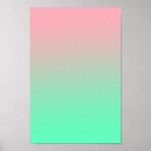 Pastel pink and pale green should always be seen poster