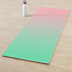 Pastel pink and pale green should always be seen yoga mat