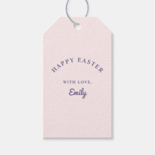 Pastel Pink and Purple Easter Gift Tags