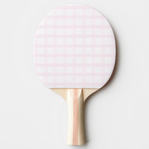 Pastel Pink And Rose Quartz Pink Gingham Pattern Ping Pong Paddle