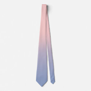 Pastel Pink and Sky Blue ombre Tie