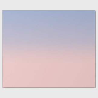 Pastel Pink and Sky Blue ombre Wrapping Paper