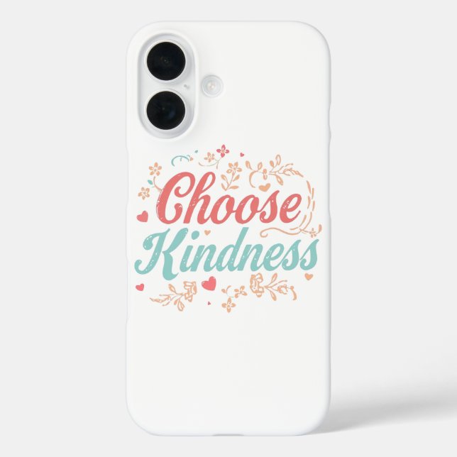 Pastel Pink and Teal Inspirational Message Case-Mate iPhone Case (Back)