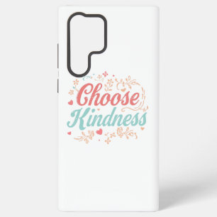 Pastel Pink and Teal Inspirational Message Samsung Galaxy Case