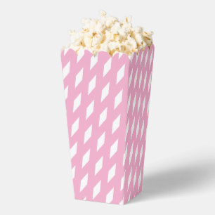 Pastel Pink and White Harlequin Diamond Pattern Po Favour Box