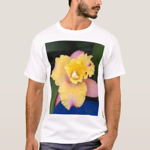 Pastel Pink and Yellow Orchid  T-Shirt
