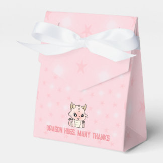 Pastel pink baby dragon  favour box