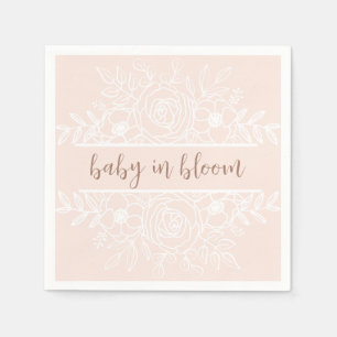 Pastel Pink Baby in Bloom Napkins