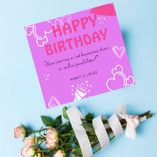Pastel Pink Birthday Bliss napkins