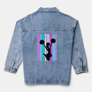 Pastel Pink Birthday Cheerleading Womens Colourful Denim Jacket