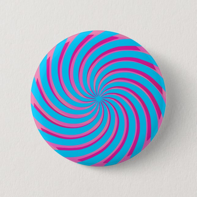 Pastel Pink Blue Abstract  6 Cm Round Badge (Front)