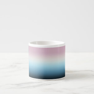 Pastel Pink & Blue Gradient Indigo Rose Ombre    Espresso Cup