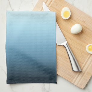 Pastel Pink & Blue Gradient Indigo Rose Ombre Tea Towel