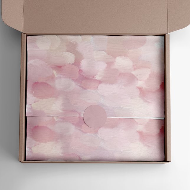 Pastel pink blush abstract brush stroke painted tissue paper (Creator Uploaded)