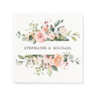 Pastel Pink Blush Rose Floral Botanical Wedding