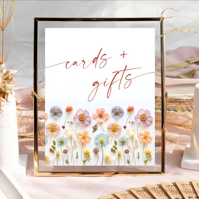 Pastel Pink Bohemian Wildflowers Cards and Gifts Poster (Creator Uploaded)
