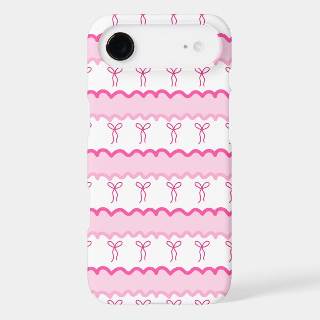 Pastel Pink Bow Seamless Pattern – Cute Aesthetic  (Back)