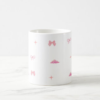 Pastel Pink Bows & Clouds Aesthetic Mug
