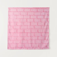 Pastel pink brick background wall texture. pink re