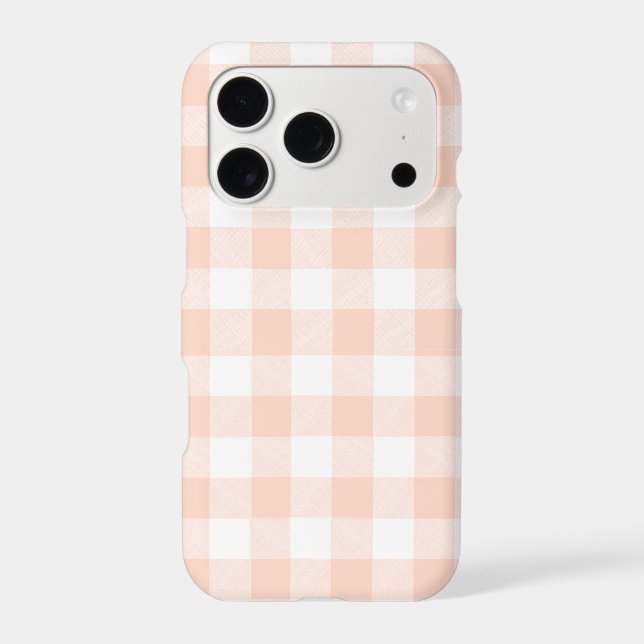 Pastel Pink Buffalo Check  (Back)