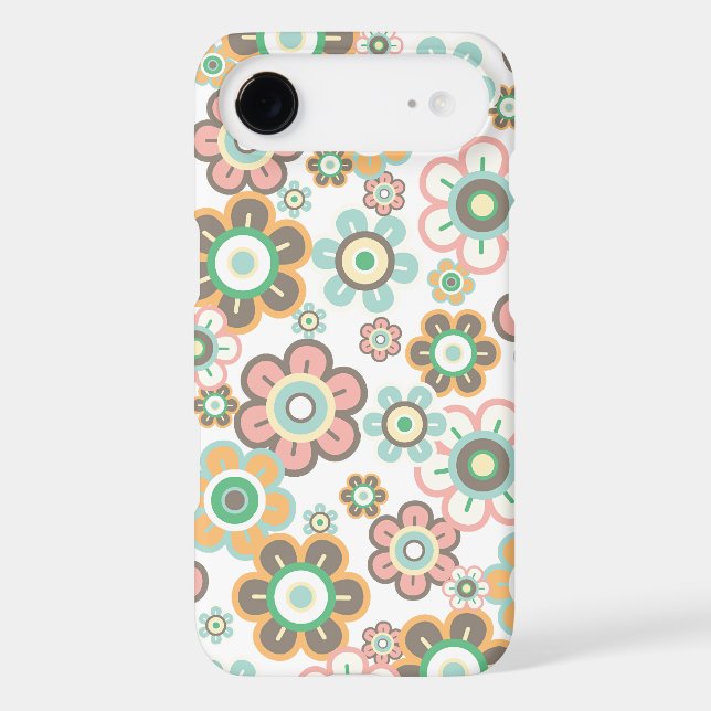 Pastel Pink Candy Daisies Flowers Girly Pattern (Back)