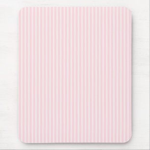 Pastel Pink Candy Stripes. Mouse Mat