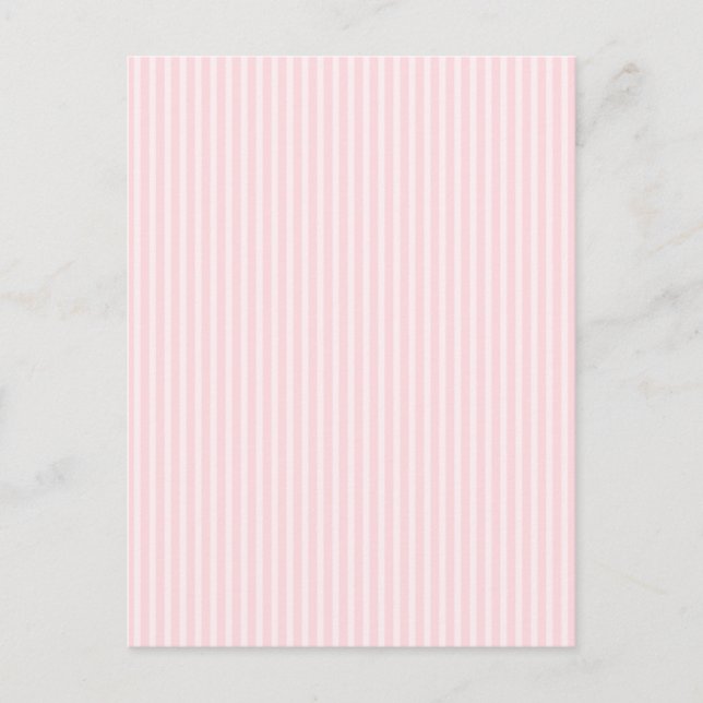 Pastel Pink Candy Stripes. Postcard (Front)