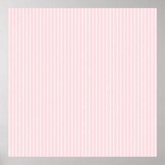 Pastel Pink Candy Stripes. Poster