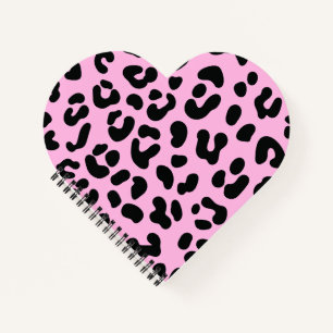 Pastel Pink Cheetah Print Notebook