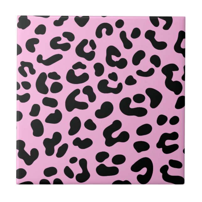 Pastel Pink Cheetah Print Tile (Front)