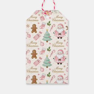 Pastel Pink Christmas Delight Gift Tags