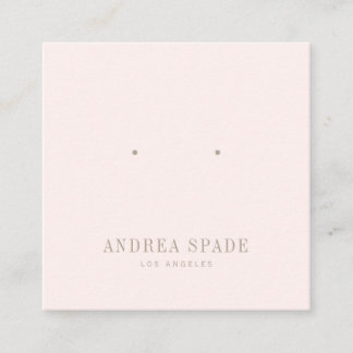 Pastel Pink Classic Jewellery Display Square Card