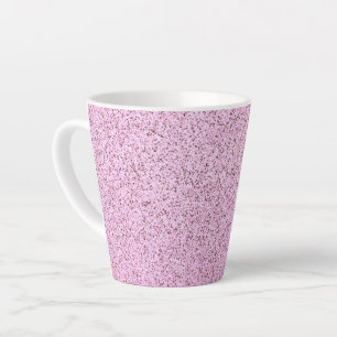 Pastel Pink Concrete Texture Latte Mug