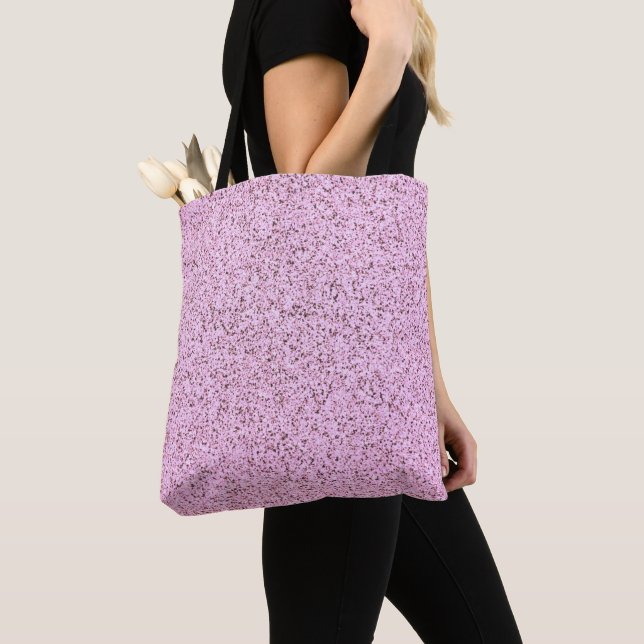Pastel Pink Concrete Texture Tote Bag (Close Up)