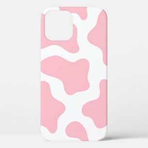 pastel pink cow print kawaii iPhone 12 case