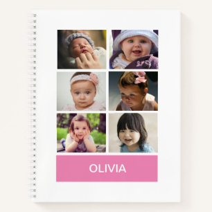 Pastel Pink Custom Photo – Personalised Notebook