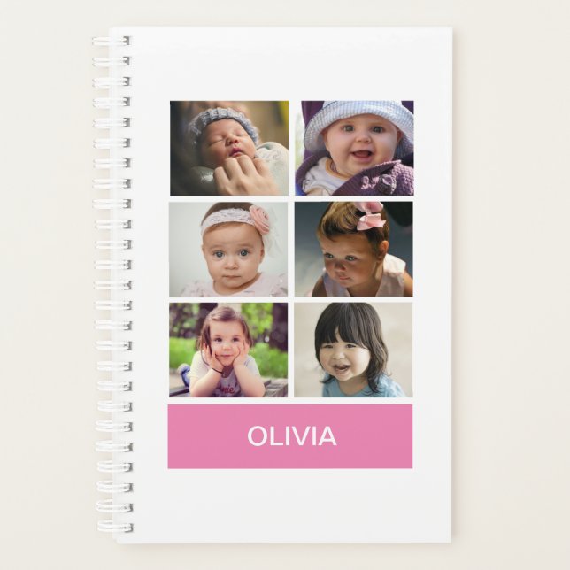 Pastel Pink Custom Photo – Personalised Planner (Front)