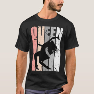 Pastel Pink Dancer Queen Birthday Themed Princess T-Shirt