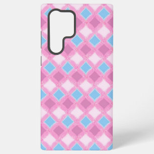 Pastel Pink Diamond Pattern Phone Case